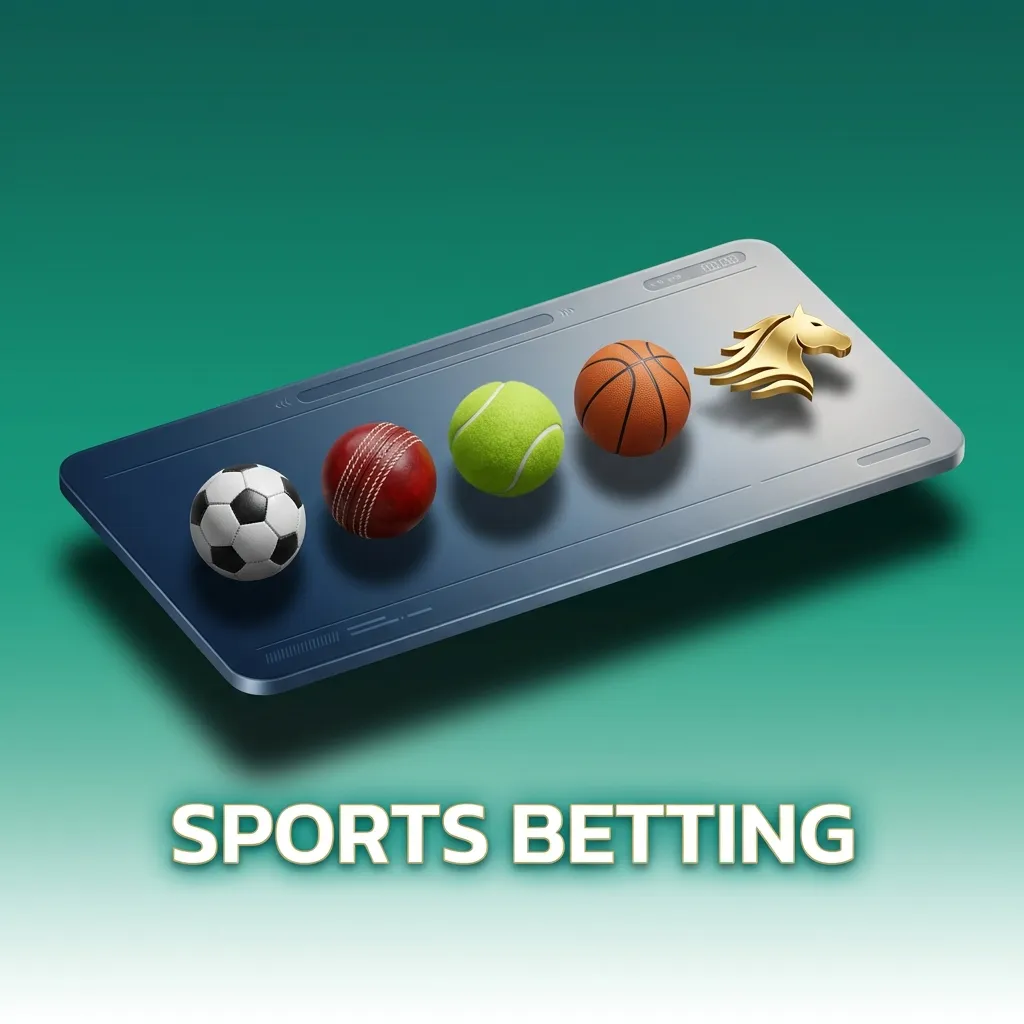 Sports betting platform showing odds for 40+ sports including cricket, football, tennis, kabaddi, and esports