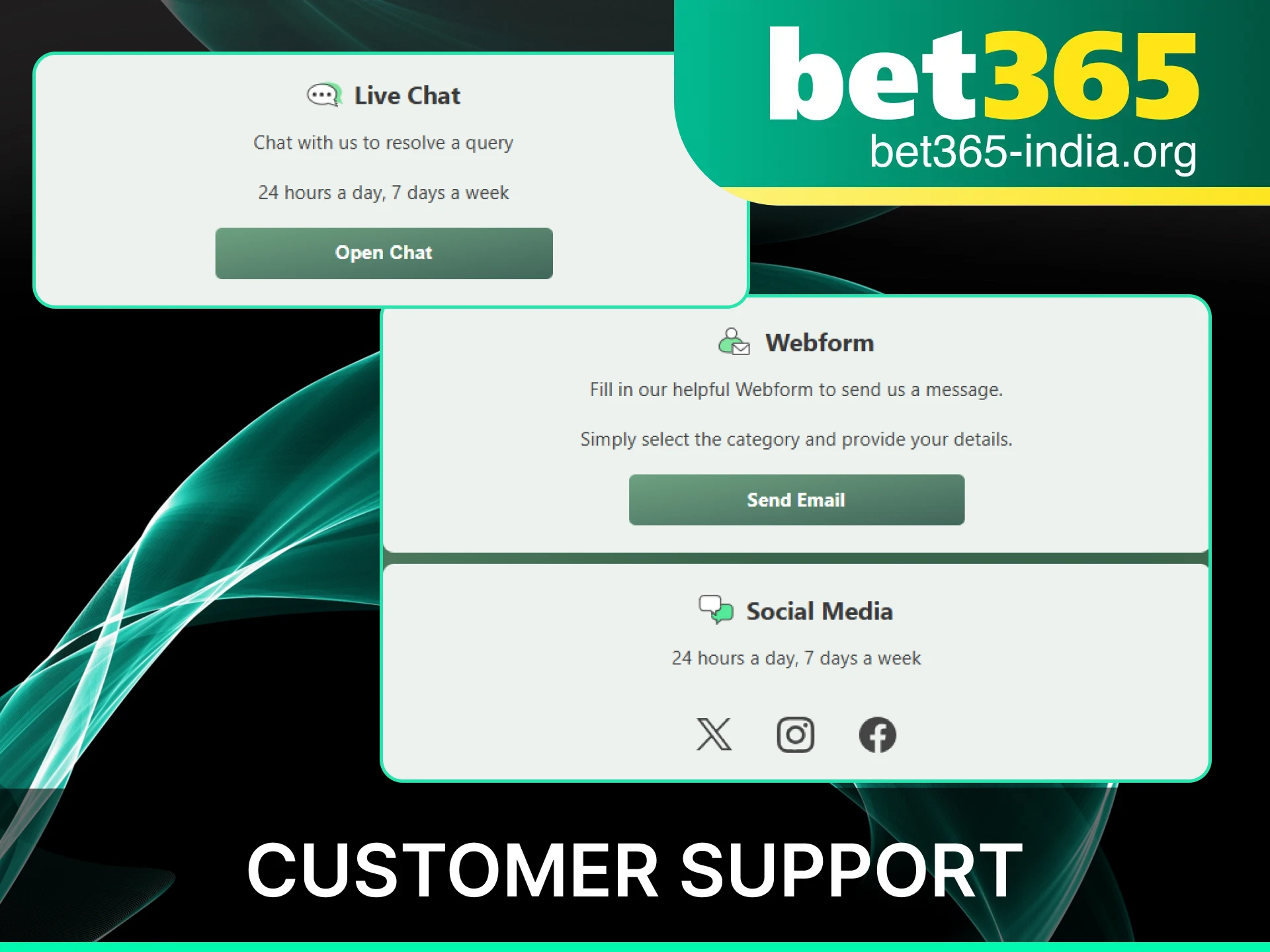Reach out to the official Bet365 India customer support contacts for immediate assistance.