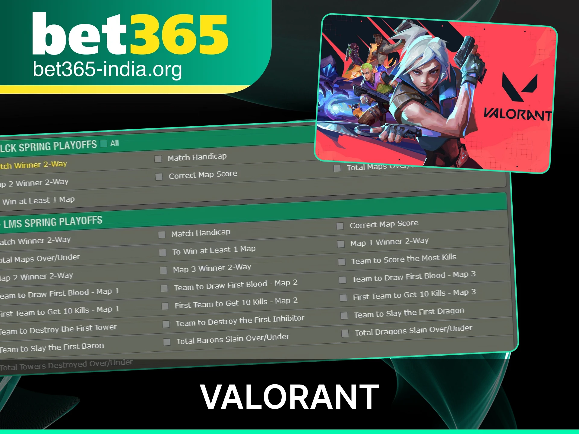Bet on professional Valorant matches at official Bet365 India for competitive esports odds.