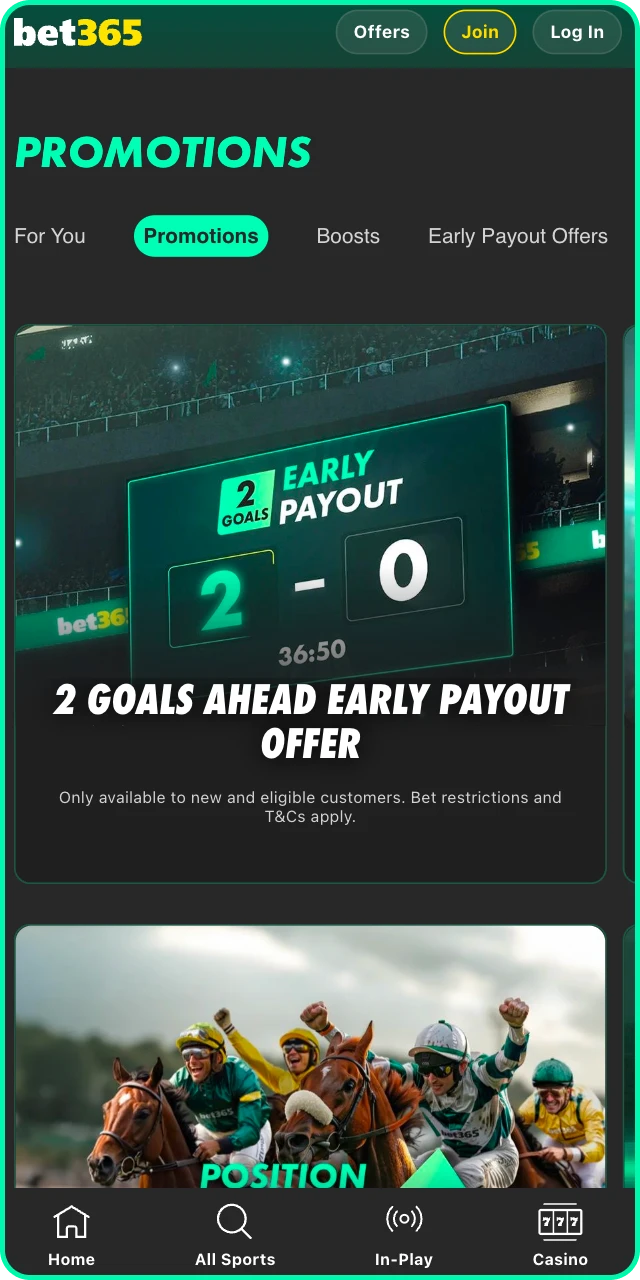 Activate the bonus in your Bet 365 account and start playing.