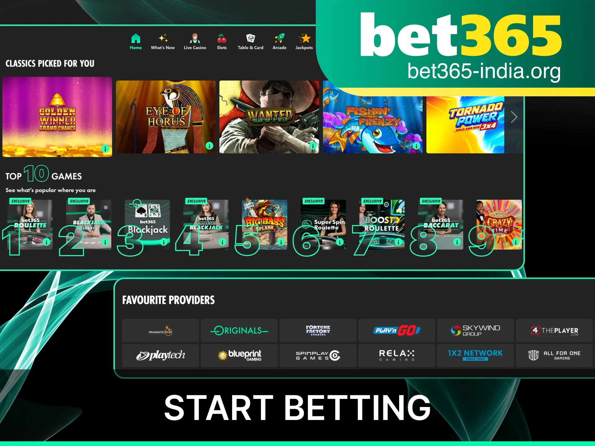 A simple guide on how to start playing online slots at Bet365 India.