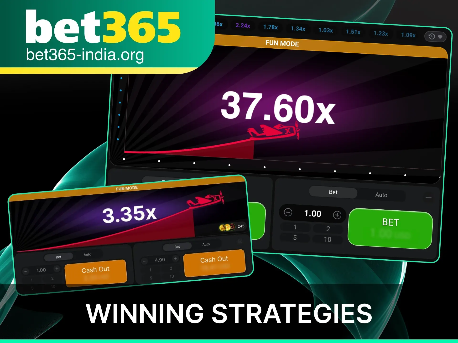 Apply the official Bet365 India Aviator winning strategies to improve your crash game results.